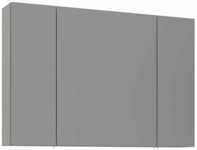 Pakabinama vonios spintelė su veidrodžiu Kalune Design Bari, matinė kašmyro sp., 16 cm x 97 cm x 66 cm