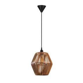 Светильник навесной Opviq Chandelier Gonio - Natural, E27, коричневый цв. / черный цв.