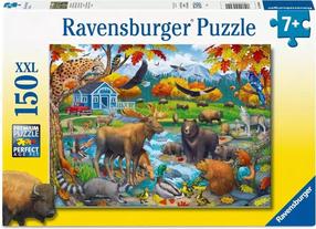 Dėlionė Ravensburger Wildlife Gathering, 36 cm x 49 cm, 150 vnt., įvairių spalvų