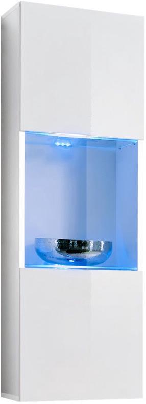 Vitrina ASM Fly 22, balta, 40 cm x 29 cm x 126 cm