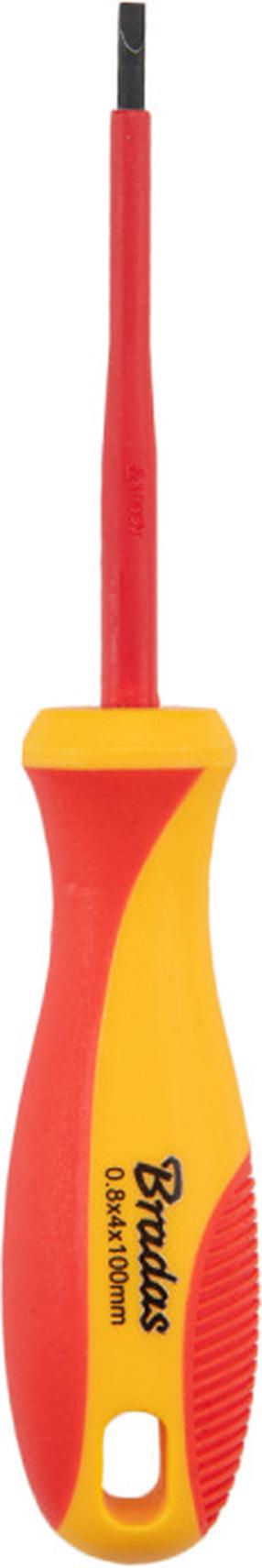 Отвертка Bradas Home & Garage DIY-SL1125075-V, плоский, изолированный, 0.25 см