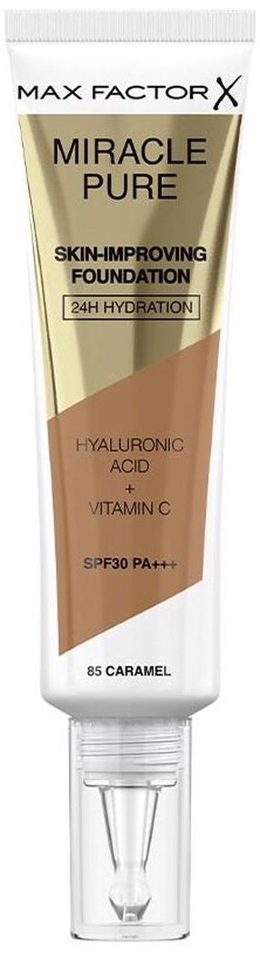 Šķidrā grima bāze Max Factor Miracle Pure Skin Improving, 85 caramel, 30 ml