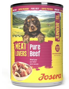 Šlapias šunų maistas Josera Meat Lovers Junior Pure, jautiena, 0.4 kg