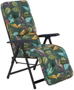 Āra krēsli Patio Lena Plus Black Edition G058-02PB, melna krās./zaļa krās./daudzkrāsaina, 80 cm x 58 cm x 107 cm