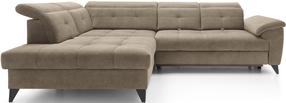 Kampinė sofa Inferne Aura 20, smėlio sp., kairinė, 297 x 210 cm x 107 cm