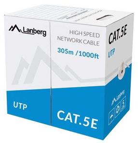 Kabelis Lanberg CAT.5E UTP, 305 m, zaļa krās.