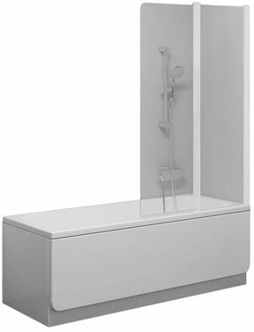 Dušas siena Ravak CVS2 Right, 100 cm x 150 cm, caurspīdīga krās./matēti balta krās./rūdītais