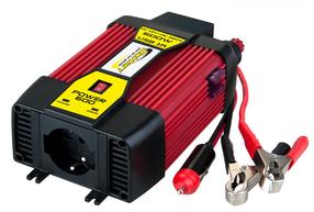 Sprieguma pārveidotājs Bottari Power 12V-220V, melna krās./sarkana krās., 12 V