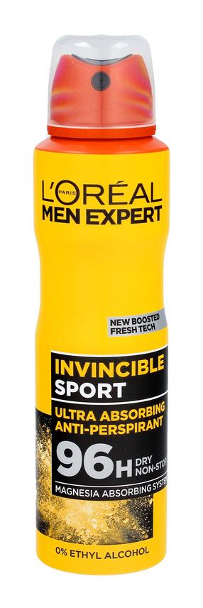 Vīriešu dezodorants L’Oréal Paris Men Expert Invincible Sport, 150 ml