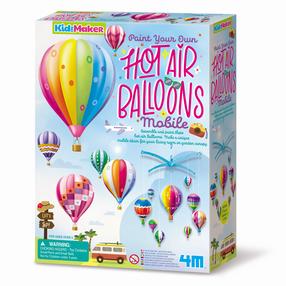 Игрушечный набор раскраски, карусель 4M KidzMaker Paint Your Own Hot Air Balloons, многоцветный