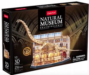 3D dėlionė Cubicfun Natural Museum Brachiosaurus, 58 cm x 20 cm, 216 vnt.