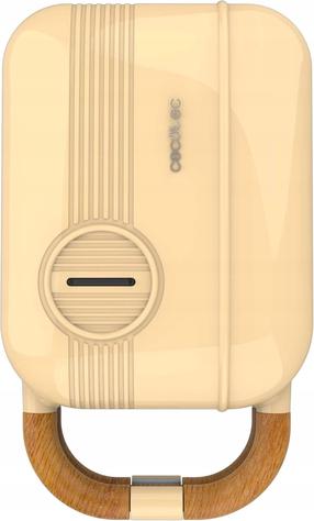 Sumuštinių keptuvė - vaflinė Cecotec Rock'nToast Retro One Yellow, 700 W
