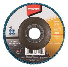 Žiedlapinis šlifavimo diskas Makita D-74245, 125 mm x 22.23 mm