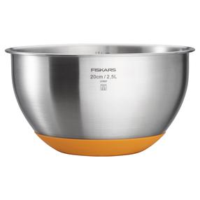 Dubuo Fiskars Functional Form 1084325, 21 cm, sidabro sp./oranžinė sp., 2.5 l