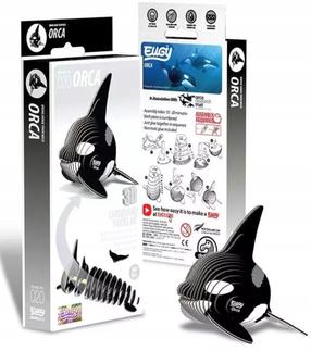 3D пазл Orca, 7.5 см x 7.4 см, 20 шт., белый цв./черный цв.