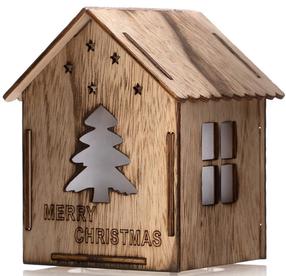 Dekoracija DecoKing Hut LED Decoration Furo, 10.5 cm, 13 cm, ruda sp.