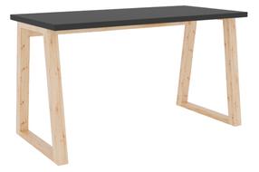 Rašomasis stalas ADRK Iwo, 135 cm x 65 cm, 75.2 cm, ąžuolo sp./grafito sp.