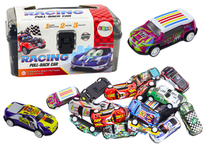 Mänguautode komplekt Lean Toys Racing Pull Back, mitmevärviline