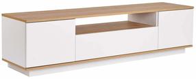 Televizoriaus spintelė Kalune Design Veramont, ąžuolo sp./balta sp., 44.5 cm x 180 cm x 44.6 cm