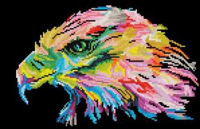Deimantinė mozaika Diamond Dotz Eagle Eye, įvairių spalvų