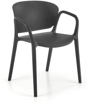 Valgomojo kėdė K491, matinė, juoda sp., 60 cm x 56 cm x 76 cm