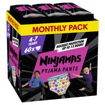 Sauskelnės nakčiai Pampers Ninjamas Heart, 7 dydis, 60 vnt.
