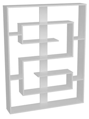 Pastatoma lentyna Kalune Design Esteban 875ZNA3647, balta sp., 156 cm x 22 cm x 120 cm