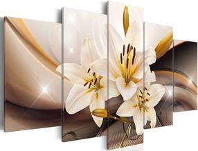 Akrilo stiklo reprodukcija Artgeist Shiny Lily, 40 cm x 100 cm