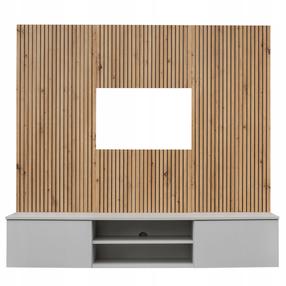 Svetainės baldų komplektas ASM Xari L2, vidaus, artisan oak sp./clay grey sp.