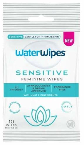 Intymios higienos servetėlės WaterWipes Sensitive, 10 vnt.