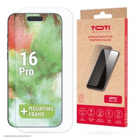 Ekraani kaitseklaas telefonile Toti 2D Apple iPhone 16 Pro, 9H, 6.3 "