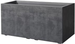 Lillepott Deroma 9DG14SZA, polüpropüleen (pp)/polümeer, 79 cm x 39 cm, Ø 79 cm, antratsiit v.