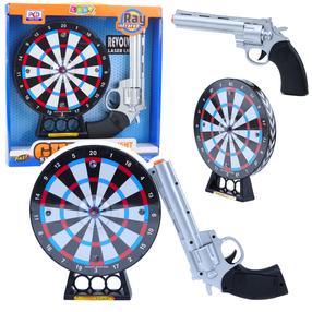 Rotaļu ierocis, ar mērķi Lean Toys Shooting Sarkana krās.