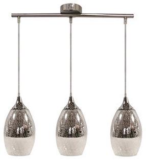 Valgusti rippuv Candellux Celia 33-51585, E27, 3 x 60 W, hõbe v. / hõbe v., 16 x 16 cm