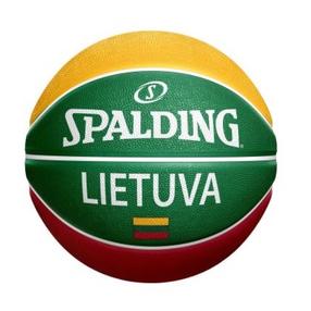 Korvpalli pall Spalding Lietuva 83428Z, 7 suurus, punane v./kollane v./roheline v.
