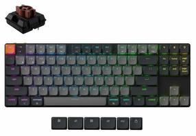 Беспроводная компьютерная клавиатура Keychron K1 Version 6 K1X-B3 Keychron Low Profile Milk POM Brown, EN, серый цв.