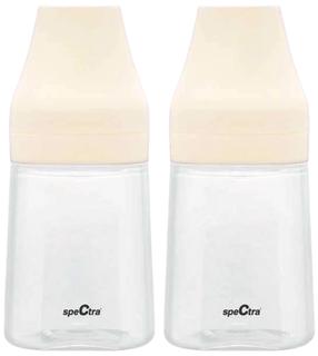 Bērnu pudelīte Spectra, 160 ml, 0 mēn., krēmkrāsa/caurspīdīga krās.