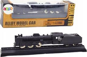 Žaislinis lokomotyvas Lean Toys Alloy Model, 1:48, juoda sp.
