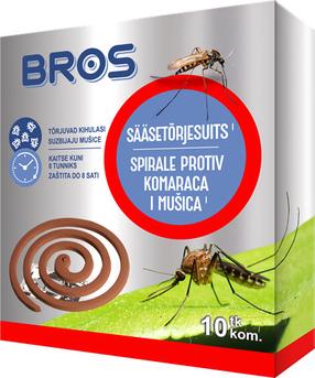 Sääsetõrjespiraal Bros, 100 g, 10 tk