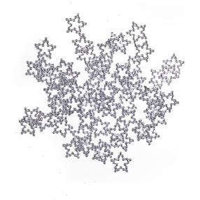 Konfeti DallPrint DP Craft, sudraba krās., 60 gab.