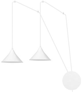 Šviestuvas kabinamas Emibig Abramo 159/2, E27, 2 x 15 W, balta sp. / balta sp.