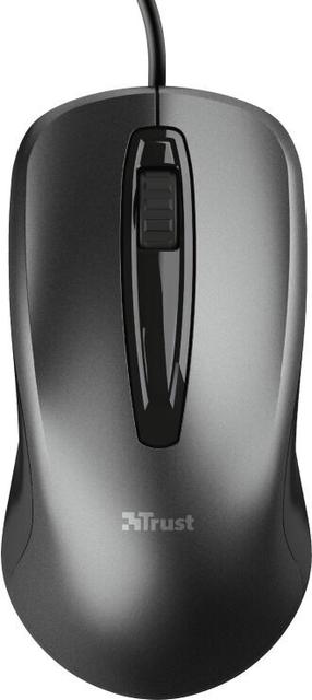Juhtmega arvutihiir Trust Carve USB Mouse, must v.