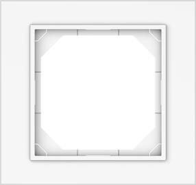 Vienvietis rėmelis Vilma QR1000 111076101101, balta sp. 1 vt.