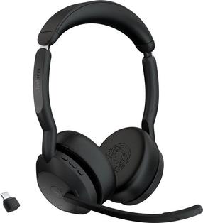 Vadu austiņas Jabra Evolve2 55, melna krās.