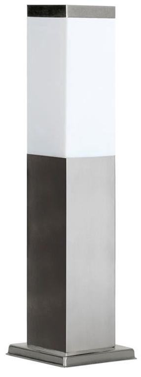 Pastatomas lauko šviestuvas Su-Ma Inox, 40W, E27, IP44, pilka sp., 8 cm x 45 cm
