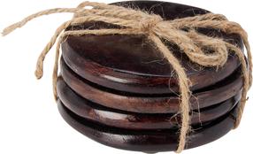 Stalo padėkliukas Mango, 10 cm, 4 vnt., Ruda sp.