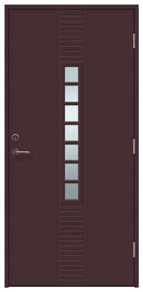 Дверь Viljandi Andrea 7, правосторонняя, коричневый цв., 208.8 x 89 x 6.2 см