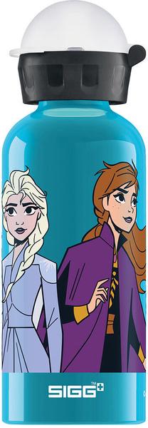 Vaikiška gertuvė Sigg Water Bottle Anna & Elsa II, 1 m., 6.6 cm, aliuminis, mėlyna sp.