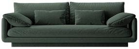 Sofa Micadoni Torino Structured, žalia sp., 220 x 103 cm x 83 cm