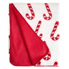 Kalėdinis pledas Homla Skadi 758140, balta/raudona, 130 cm x 170 cm